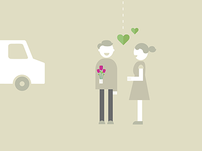 Sneak peek to a Valentine post flat art flowers heart infographic pick valentine