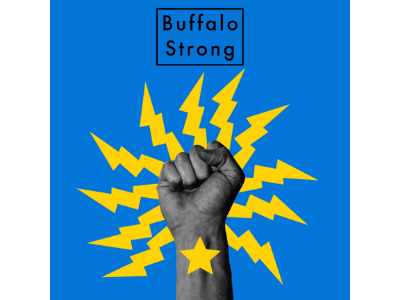 Buffalo Strong art graphic design logo peace