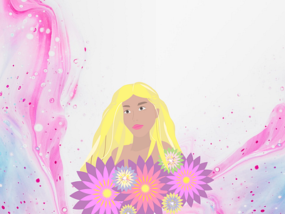 Illustration ''Blooming soul' design graphic design illustration ui vector