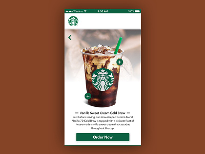 Starbucks Mobile Web Ordering Concept