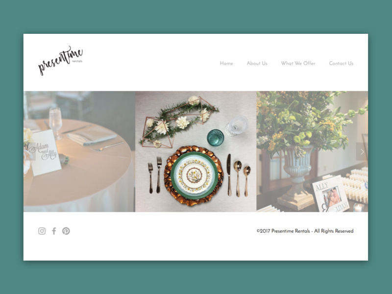 Presentime Rentals smallbusiness squarespace typography freelance designer website graphics creative webdesign presentimerentals georgia atlanta