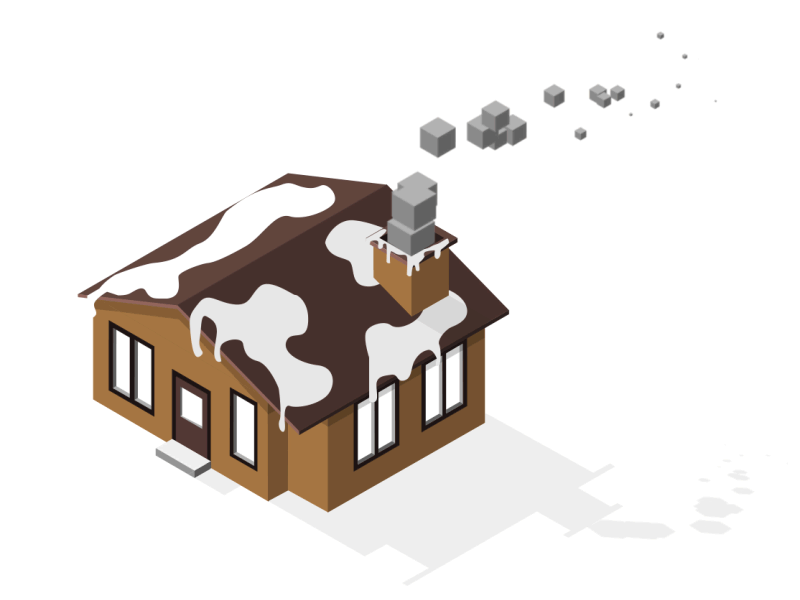 Isometric House 2d aftereffects animation flatdesign house isometric motiondesign motiongraphics pcfx periclescostafx snow