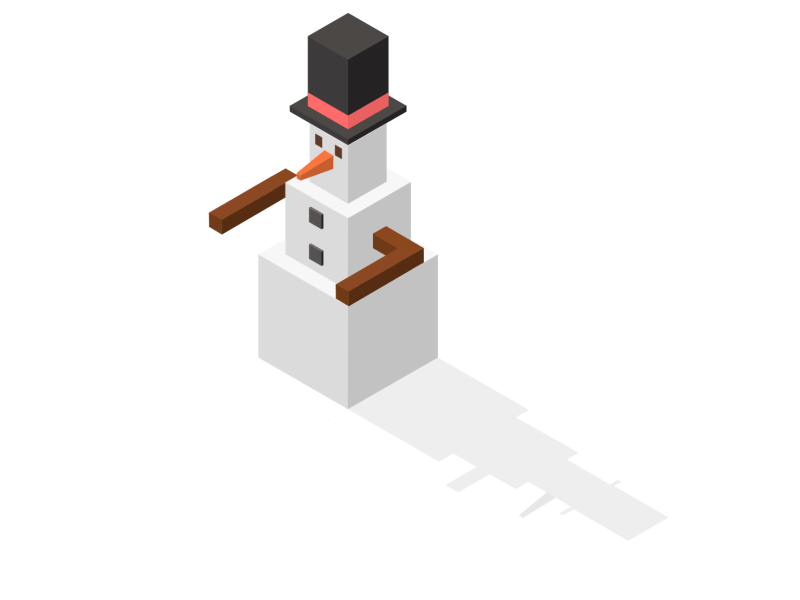Isometric Snowman