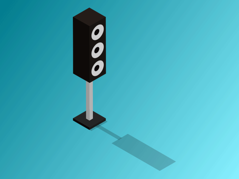 Isometric Sound Box by Péricles Motion on Dribbble