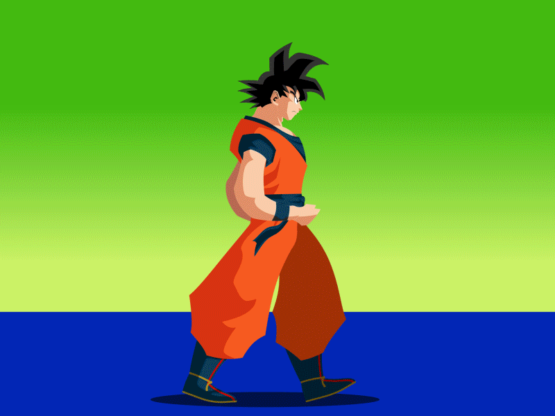 My First Rigging - Goku aftereffects animation characteranimation characterrigging dragonball motion motiondesigner motiongraphics pcfx periclescostafx rigging walkcycle