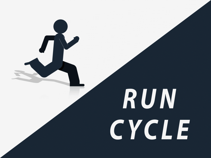 Run Cycle 2d aftereffects animation characteranimation cycle motion motiondesign motiongraphics periclesmotion rigging run runcycle walking