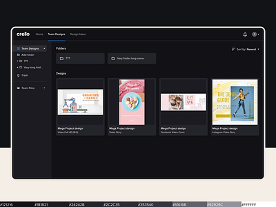 Crello – Team File Management for Social Media Designs