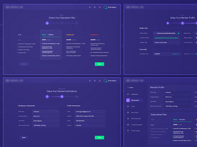 Subscription Plan blockchain code company contract crypto dashboard host interface member membership membership card payment plan profile service settings smart startup subscription team