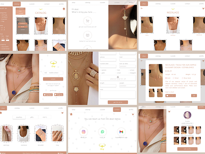 UI Web Design Luxy | For Jewellery Branding