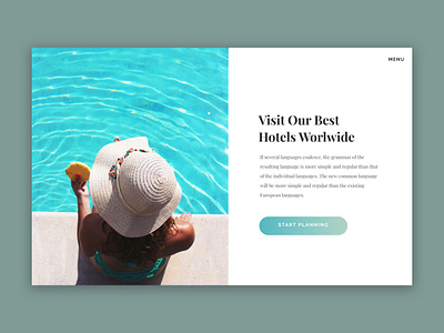 Travel Agency Homepage graphic design user experience user interface uxui visual design web design