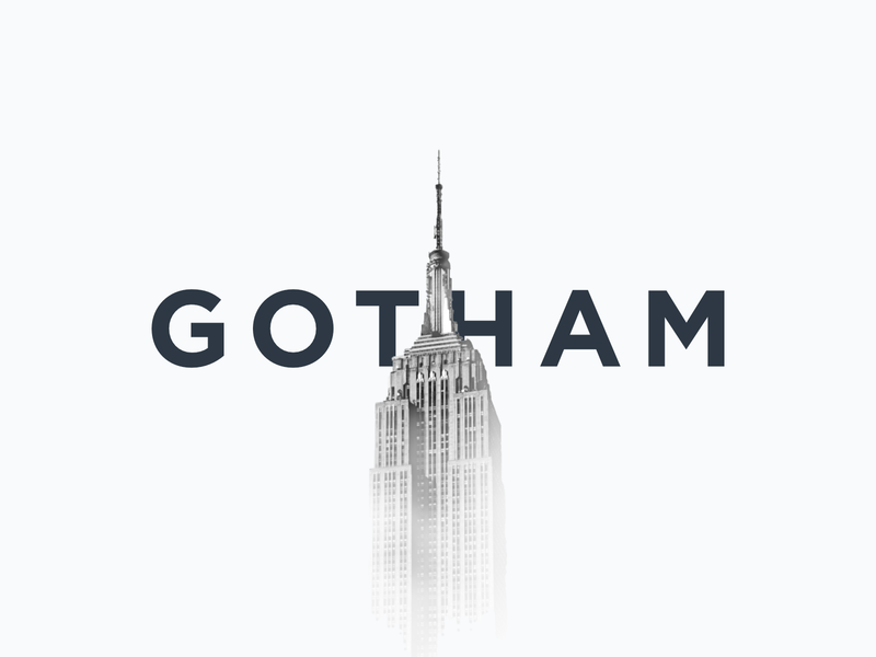 story on gotham typeface