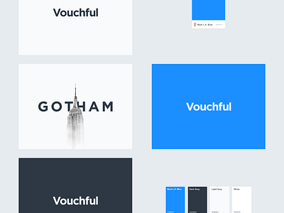 Vouchful Logotype Board board brand brand and identity font gotham lettering logo logo design logotype typography vouchful