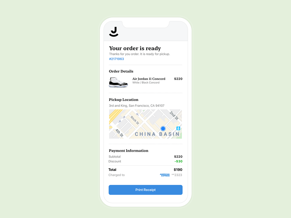 Email Template Receipt by Paul Sylling for Vouchful on Dribbble
