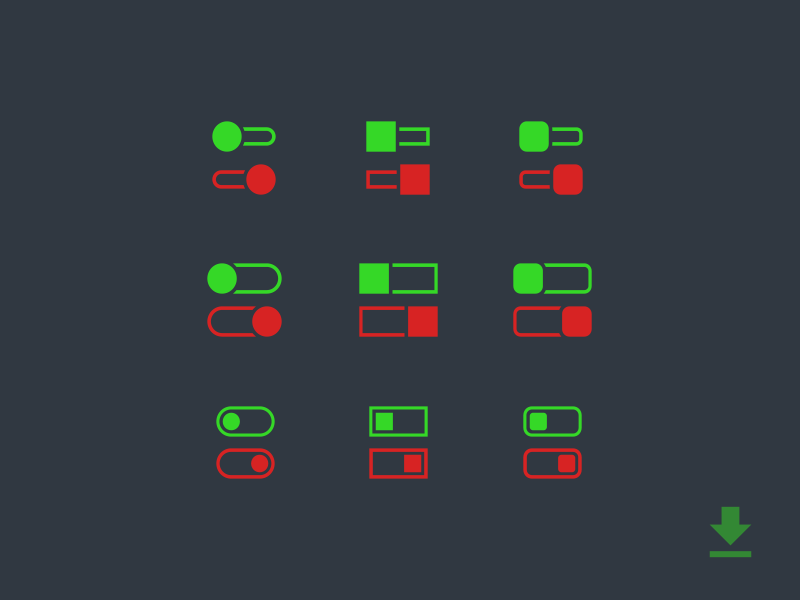Daily UI No. 15 | On/Off Switch #DailyUI #015 #Freebies daily ui switch psd photoshop on off freebies free flat dailyui button