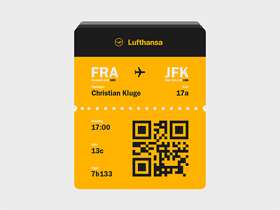 Daily UI No. 24 | Boarding Pass #DailyUI #024