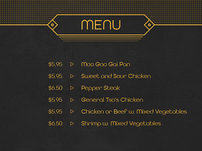 Daily UI No. 43 | Food/Drink Menu #DailyUI #043