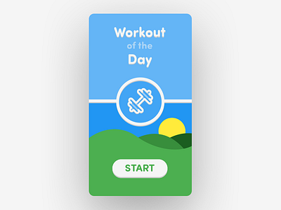 Daily UI No. 62 | Workout of the Day #DailyUI #062 062 daily ui dailyui workout of the day