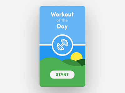 Daily UI No. 62 | Workout of the Day #DailyUI #062