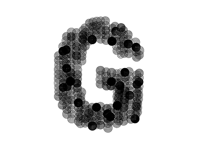 »G« — Creative Coding V circles coding creative coding density generative design noise pattern processing sindus typography