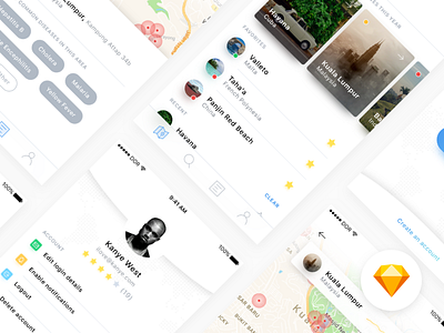 Disease Finder — free .sketch mobile UI design clean design free freebie ios kit mobile sketch sketchapp ui ux white