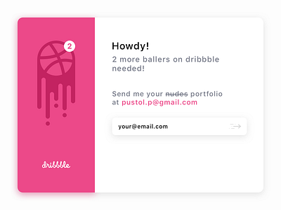 🏀 2x dribbble invites! ball card community dribbble inv invite invites join send two ui ux