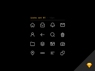 💖 Line icons set freebie for Sketch