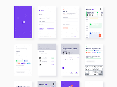 🗓️ Planguru - Free Mobile UI Kit 💎.sketch by Patryk Pustol for Netguru ...