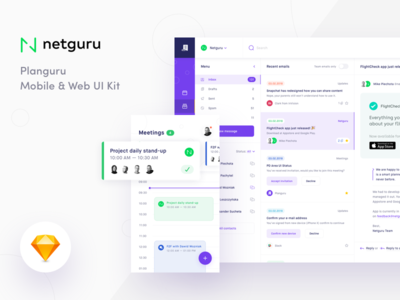 Planguru UI Kit Freebie - Case Study case study clean free freebie ios kit mobile ui ux web