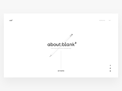 📝 about:blank² blank clean design notepad notes simple ui ux web white