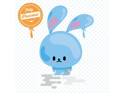 FelizBunny bunny character easter happy kawaii ostern vector