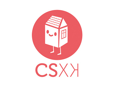 CSXH happy houses happy house illustration logo red vectors