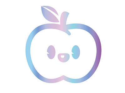 HyperKawaii apple cute holograma hologramm hyperkawaii kawaii
