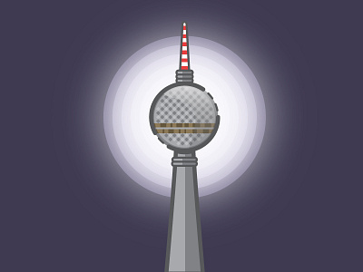 Holograma Studio Berlin TV Tower berlin frankfurt holograma icon illustration mexico studio tvtower