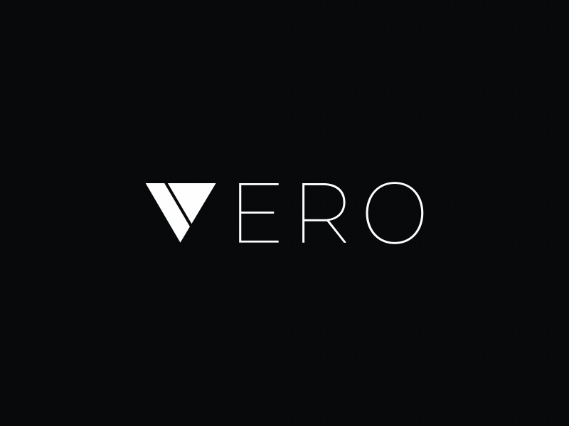 VERO x SAT animation black and white logo sat stickathing vero