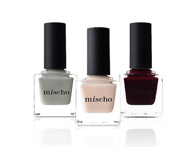 mischo beauty / luxury nail lacquer beauty beauty product branding logo nail polish name packaging product