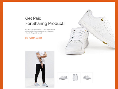 eCommerce Shoe Landing page concept ecommerce home page landing modern product product landing product landing page shoe web web design website landing
