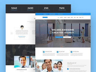 Creative Agency Website Design agency digital agency it company landing page web design