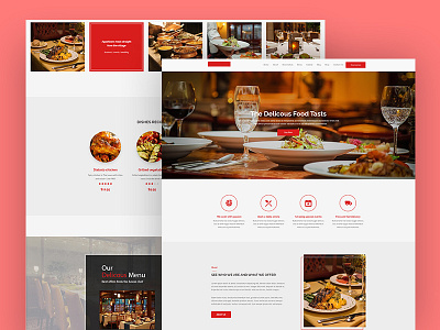 Restaurants Website Design hotel landing page restaurant restaurant landing page web design