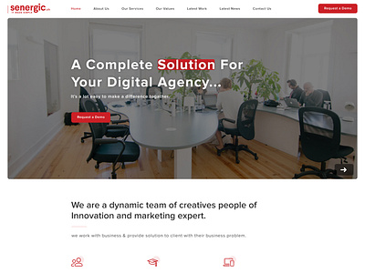 Senergic Agency Website by Juwel Rana on Dribbble