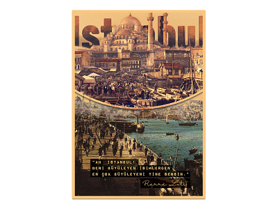 Istanbul Vintage Poster design everydaydesign everydayposter illustration poster typography vintage vintageposter yunus ünsal