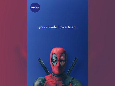Advertisement Poster Design advertisement branding deadpool graphic design nivea poster yunus ünsal