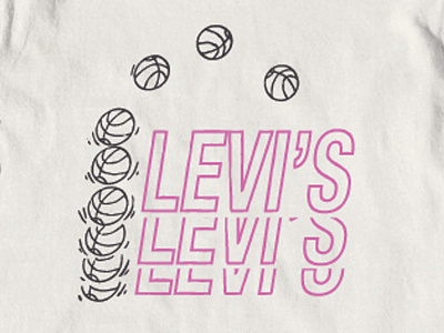 Levi's - 90's inspired 90s apparel basketball graphic tee levis
