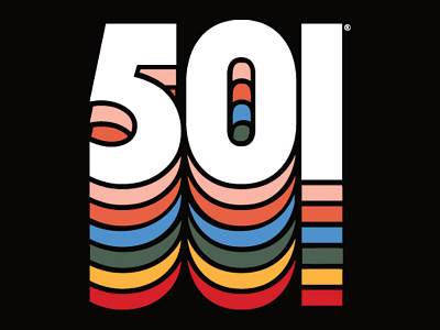 501 501 jeans graphic apparel rainbow typography