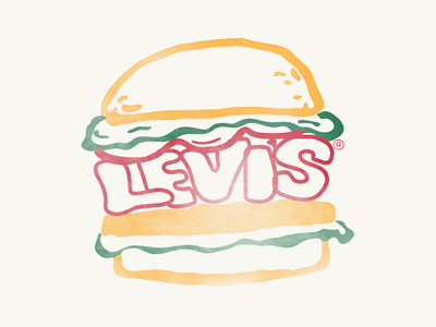 Hamburger custom typography graphic apparel hamburger illustration