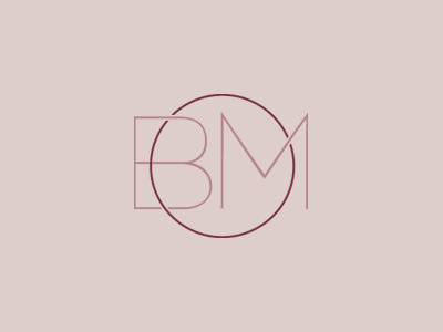 Bethany Mabee circle logo millenial pink thin lines