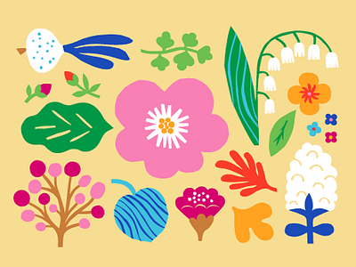 Spring flowers by Leena Kisonen on Dribbble