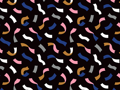 Ribbons abstract colorful flat color fun gift wrap leena kisonen movement pastels pattern pattern design