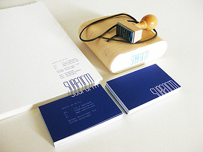 IDENTITY PREVIEW de dennis identity logo print reflex blue stamp stationary subform typography vries