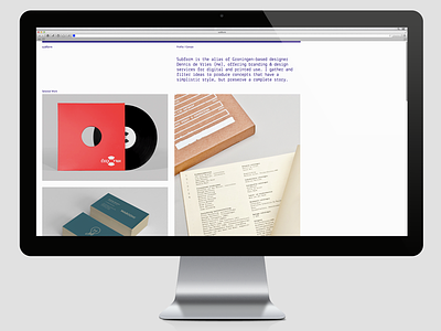 Shot dennis de vries graphic design grid masonry minimal pantone portfolio responsive subform typography website