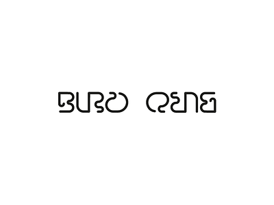 Buro Reng Ambigram ambigram animated buro reng dennis de vries design identity logo subform